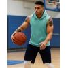imageMAGCOMSEN Mens Tank Top Sleeveless Hoodie Cotton TShirt Summer Casual Shirt Muscle TeeGrey Green