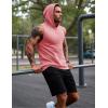 imageMAGCOMSEN Mens Tank Top Sleeveless Hoodie Cotton TShirt Summer Casual Shirt Muscle TeeGrey Pink