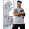 imageMAGCOMSEN Mens Tank Top Sleeveless Hoodie Cotton TShirt Summer Casual Shirt Muscle TeeLight Grey