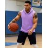 imageMAGCOMSEN Mens Tank Top Sleeveless Hoodie Cotton TShirt Summer Casual Shirt Muscle TeeLight Purple