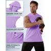 imageMAGCOMSEN Mens Tank Top Sleeveless Hoodie Cotton TShirt Summer Casual Shirt Muscle TeeLight Purple