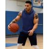 imageMAGCOMSEN Mens Tank Top Sleeveless Hoodie Cotton TShirt Summer Casual Shirt Muscle TeeNavy
