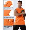 imageMAGCOMSEN Mens Tank Top Sleeveless Hoodie Cotton TShirt Summer Casual Shirt Muscle TeeOrange