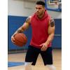 imageMAGCOMSEN Mens Tank Top Sleeveless Hoodie Cotton TShirt Summer Casual Shirt Muscle TeeTomato Red