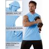imageMAGCOMSEN Mens Tank Top Sleeveless Hoodie Cotton TShirt Summer Casual Shirt Muscle TeeWaterfall Blue
