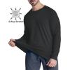 imageMAGCOMSEN Mens Thermal Shirt Fleece Lined Long Sleeve Athletic Base Layer Workout TopBlack