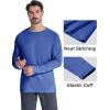 imageMAGCOMSEN Mens Thermal Shirt Fleece Lined Long Sleeve Athletic Base Layer Workout TopBlue Grey
