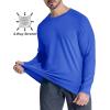 imageMAGCOMSEN Mens Thermal Shirt Fleece Lined Long Sleeve Athletic Base Layer Workout TopBright Blue