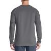 imageMAGCOMSEN Mens Thermal Shirt Fleece Lined Long Sleeve Athletic Base Layer Workout TopDark Grey