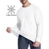 imageMAGCOMSEN Mens Thermal Shirt Fleece Lined Long Sleeve Athletic Base Layer Workout TopWhite