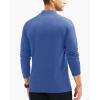 imageMAGCOMSEN Mens Thermal Shirt Fleece Lined Long Sleeve Undershirts Athletic Warm Base Layer Winter TopBlue Grey