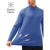 imageMAGCOMSEN Mens Thermal Shirt Fleece Lined Long Sleeve Undershirts Athletic Warm Base Layer Winter TopBlue Grey