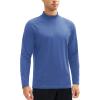 imageMAGCOMSEN Mens Thermal Shirt Fleece Lined Long Sleeve Undershirts Athletic Warm Base Layer Winter TopBlue Grey