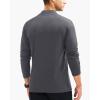 imageMAGCOMSEN Mens Thermal Shirt Fleece Lined Long Sleeve Undershirts Athletic Warm Base Layer Winter TopDark Grey