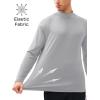 imageMAGCOMSEN Mens Thermal Shirt Fleece Lined Long Sleeve Undershirts Athletic Warm Base Layer Winter TopLight Grey