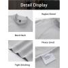 imageMAGCOMSEN Mens Thermal Shirt Fleece Lined Long Sleeve Undershirts Athletic Warm Base Layer Winter TopLight Grey
