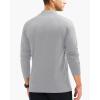 imageMAGCOMSEN Mens Thermal Shirt Fleece Lined Long Sleeve Undershirts Athletic Warm Base Layer Winter TopLight Grey