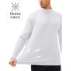 imageMAGCOMSEN Mens Thermal Shirt Fleece Lined Long Sleeve Undershirts Athletic Warm Base Layer Winter TopWhite