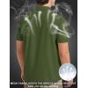 imageMAGCOMSEN Mens UPF 50 Fishing Shirts UV Sun Protection Cooling Quick Dry Short Sleeve Shirts for Hiking Safari CampingGreen
