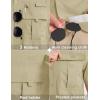 imageMAGCOMSEN Mens UPF 50 Fishing Shirts UV Sun Protection Cooling Quick Dry Short Sleeve Shirts for Hiking Safari CampingLight Khaki
