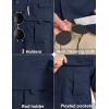 imageMAGCOMSEN Mens UPF 50 Fishing Shirts UV Sun Protection Cooling Quick Dry Short Sleeve Shirts for Hiking Safari CampingNavy