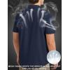imageMAGCOMSEN Mens UPF 50 Fishing Shirts UV Sun Protection Cooling Quick Dry Short Sleeve Shirts for Hiking Safari CampingNavy