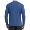 imageMAGCOMSEN Mens UPF 50 Shirts Long Sleeve UV Protection Quick Dry TShirt Rash Guard for Fishing Running BeachBlue Grey