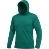 imageMAGCOMSEN Mens UPF 50 Sun Protection Hoodie Lightweight Long Sleeve Rash Guard Shirts Fishing Swim Athletic WorkoutEmerald Green