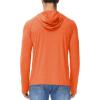 imageMAGCOMSEN Mens UPF 50 Sun Protection Hoodie Lightweight Long Sleeve Rash Guard Shirts Fishing Swim Athletic WorkoutOrange