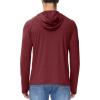 imageMAGCOMSEN Mens UPF 50 Sun Protection Hoodie Lightweight Long Sleeve Rash Guard Shirts Fishing Swim Athletic WorkoutWine Red