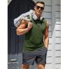 imageMAGCOMSEN Mens UPF 50 Tank Top Workout Sleeveless Muscle Shirts Lightweight Casual Cooling Sleeveless Shirt for Gym BeachArmygreen