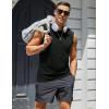 imageMAGCOMSEN Mens UPF 50 Tank Top Workout Sleeveless Muscle Shirts Lightweight Casual Cooling Sleeveless Shirt for Gym BeachBlack