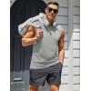 imageMAGCOMSEN Mens UPF 50 Tank Top Workout Sleeveless Muscle Shirts Lightweight Casual Cooling Sleeveless Shirt for Gym BeachLight Grey