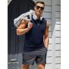 imageMAGCOMSEN Mens UPF 50 Tank Top Workout Sleeveless Muscle Shirts Lightweight Casual Cooling Sleeveless Shirt for Gym BeachNavy