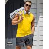 imageMAGCOMSEN Mens UPF 50 Tank Top Workout Sleeveless Muscle Shirts Lightweight Casual Cooling Sleeveless Shirt for Gym BeachYellow