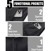 imageMAGCOMSEN Mens Waterproof Fleece Lined Rain Jacket Lightweight Softshell Raincoat with Hood Winter Hiking WindbreakerBlack