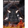 imageMAGCOMSEN Mens Winter Coats Ski Snow Water Resistant Jacket Warm Fleece Parka Raincoats with Hood for Hiking WorkBlack