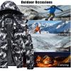 imageMAGCOMSEN Mens Winter Coats Ski Snow Water Resistant Jacket Warm Fleece Parka Raincoats with Hood for Hiking WorkBlack Camo