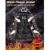 imageMAGCOMSEN Mens Winter Coats Ski Snow Water Resistant Jacket Warm Fleece Parka Raincoats with Hood for Hiking WorkBlack Camo