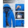 imageMAGCOMSEN Mens Winter Coats Ski Snow Water Resistant Jacket Warm Fleece Parka Raincoats with Hood for Hiking WorkBright Blue