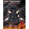 imageMAGCOMSEN Mens Winter Coats Ski Snow Water Resistant Jacket Warm Fleece Parka Raincoats with Hood for Hiking WorkDark Grey
