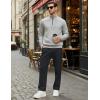 imageMAGCOMSEN Mens Winter Fleece Pants Sherpa Lined Sweatpants with Pockets Drawstring Lounge Running Athletic Warm PantsBlack