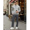 imageMAGCOMSEN Mens Winter Fleece Pants Sherpa Lined Sweatpants with Pockets Drawstring Lounge Running Athletic Warm PantsDark Grey
