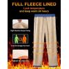 imageMAGCOMSEN Mens Winter Fleece Pants Sherpa Lined Sweatpants with Pockets Drawstring Lounge Running Athletic Warm PantsGrey Blue
