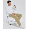 imageMAGCOMSEN Mens Winter Fleece Pants Sherpa Lined Sweatpants with Pockets Drawstring Lounge Running Athletic Warm PantsKhaki