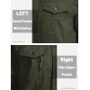imageMAGCOMSEN Mens Winter Jacket Fleece Lined Work Jackets Waxed Canvas Shirt Jackets Warm Sherpa Trucker Military JacketArmy Green