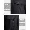 imageMAGCOMSEN Mens Winter Jacket Fleece Lined Work Jackets Waxed Canvas Shirt Jackets Warm Sherpa Trucker Military JacketBlack