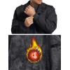 imageMAGCOMSEN Mens Winter Jacket Fleece Lined Work Jackets Waxed Canvas Shirt Jackets Warm Sherpa Trucker Military JacketBlack