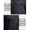 imageMAGCOMSEN Mens Winter Jacket Fleece Lined Work Jackets Waxed Canvas Shirt Jackets Warm Sherpa Trucker Military JacketDark Grey