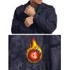 imageMAGCOMSEN Mens Winter Jacket Fleece Lined Work Jackets Waxed Canvas Shirt Jackets Warm Sherpa Trucker Military JacketNavy Blue